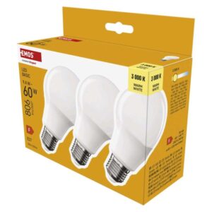 LED žarnica Basic A60 / E27 / 9,4 W (60 W) / 806 lm / Toplo bel