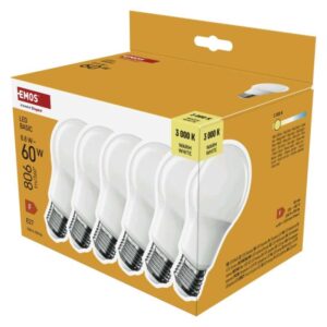 LED žarnica Basic A60 / E27 / 8,8 W (60 W) / 806 lm / Toplo bel