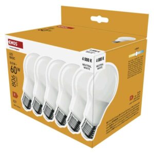 LED žarnica Basic A60 / E27 / 8,8 W (60 W) / 806 lm / Nevtralno bela
