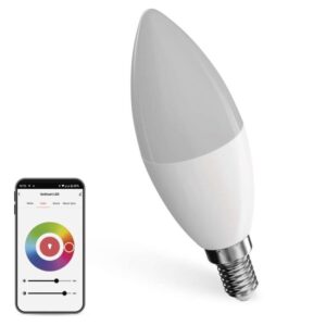 LED žarnica GoSmart Candle / E14 / 4,8 W (40 W) / 470 lm / RGB / zatemnilna / Zigbee