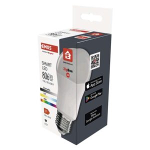 LED žarnica GoSmart A60 / E27 / 9 W (60 W) / 806 lm / RGB / zatemnilna / Zigbee