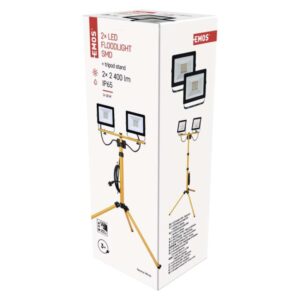 LED reflektor HOBBY SLIM 2× 30W + trinožni stativ