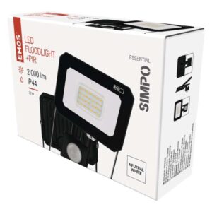 LED reflektor SIMPO PIR 20 W nevtralna bela