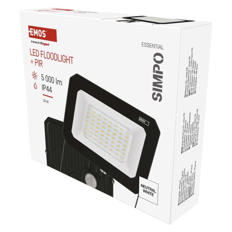 LED reflektor SIMPO PIR 50 W nevtralna bela - slika 2