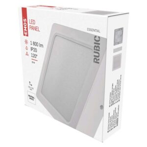 LED vgradno svetilo RUBIC, kvadratno, belo, 24W, nevtralno bela