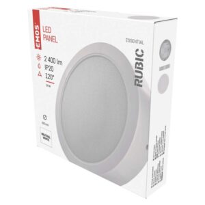 LED vgradno svetilo RUBIC, okroglo, belo, 24W, nevtralno bela