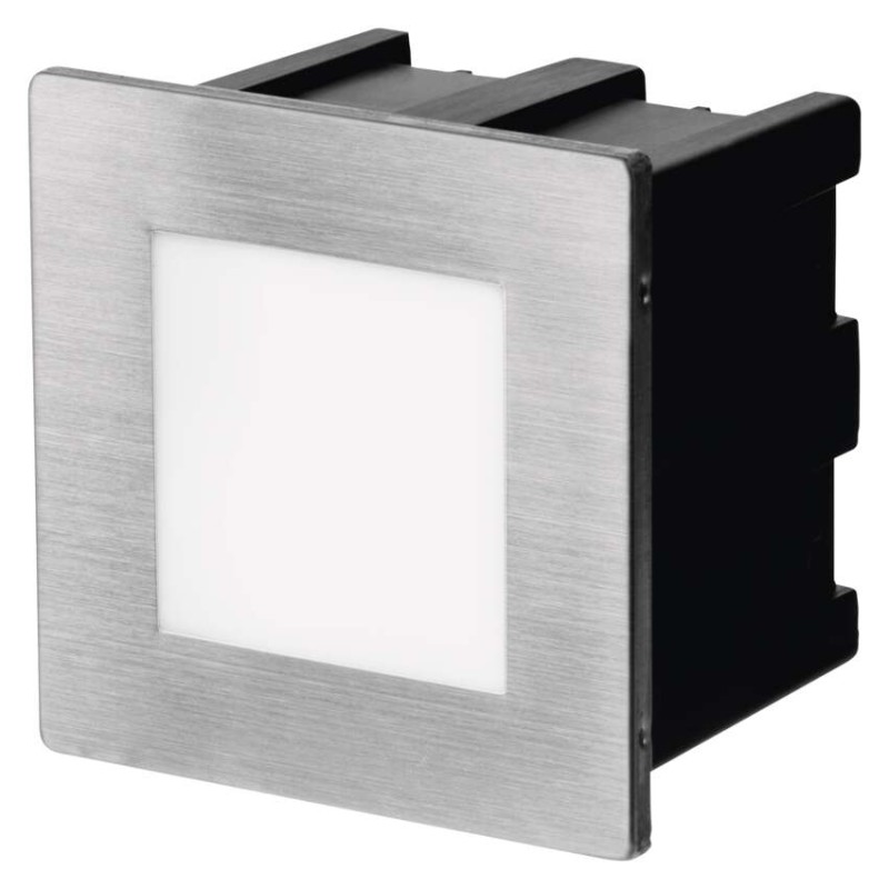 Orientacijsko LED svetilo AMAL, vgradno, kvadratno, 2W, IP65, nevtralno bela