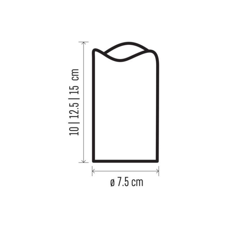 LED dekoracija – 3x voščena svečka, 3x 3x AAA, notranja, vintage, upravljalnik - slika 3