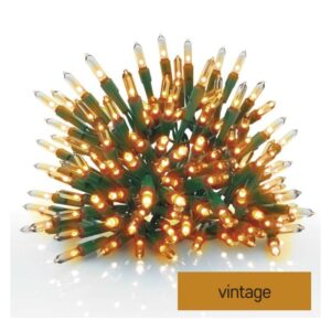 LED božična veriga – tradicionalna, 22,35 m, zunanja in notranja, vintage