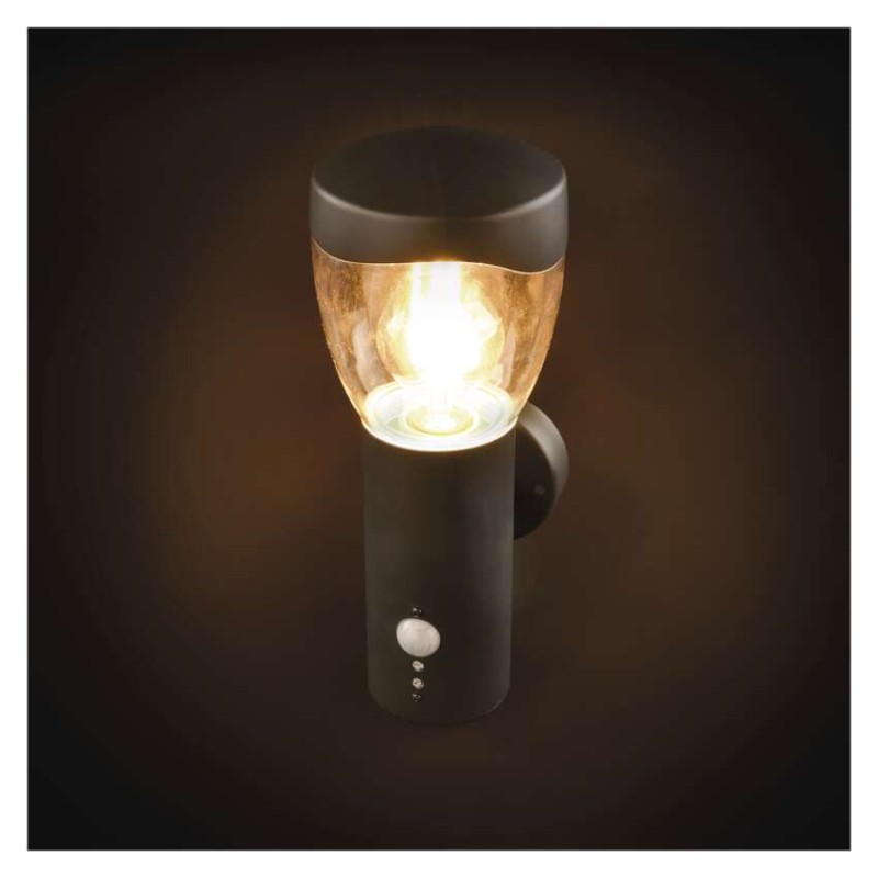 Vrtna stenska svetilka ARTEO s PIR senzorjem, 16,4 x 12 x 29,5 cm, 1 x E27, 15 W - slika 2