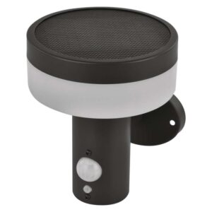 Vrtna LED stenska svetilka TERION s PIR senzorjem, 12,5 x 14,7 x 14,6 cm