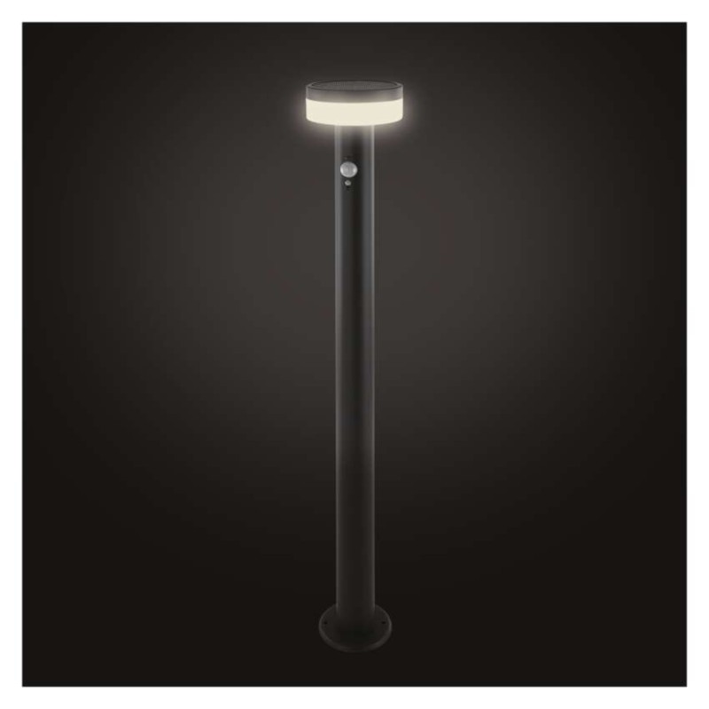 Vrtna LED stoječa svetilka TERION s PIR senzorjem, 12,5 x 12,5 x 80 cm - slika 2