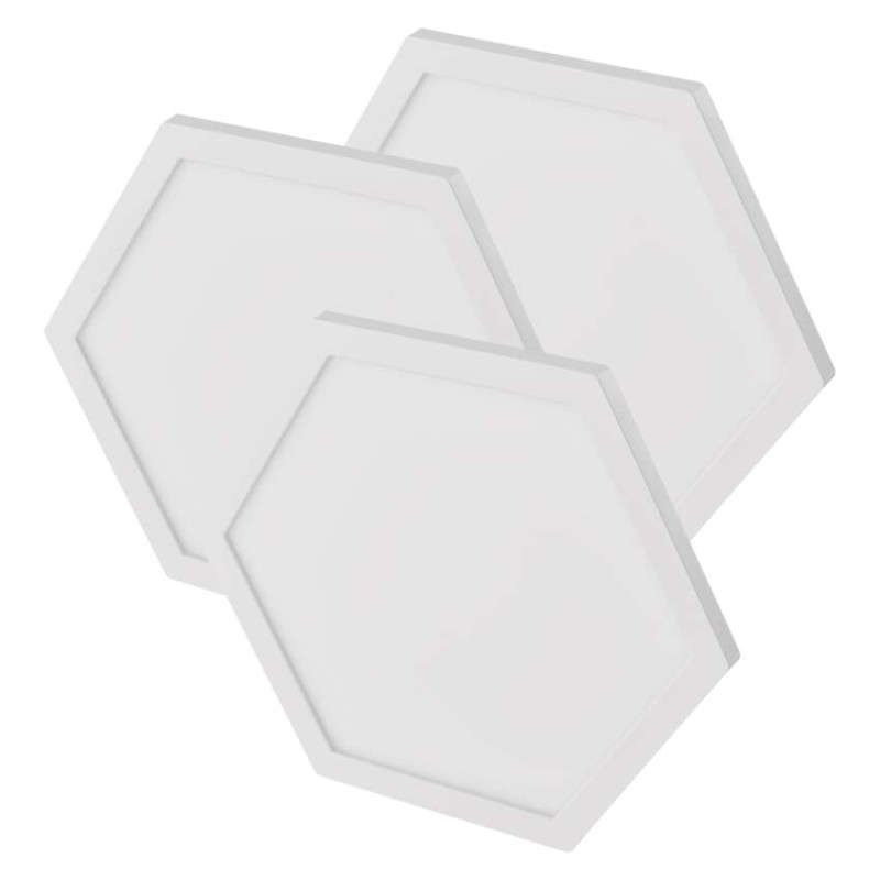 GoSmart LED svetilka Hexagon, razširni set, 3 deli, 1,8W, RGBIC možnost zatemnitve, WiFi - slika 2