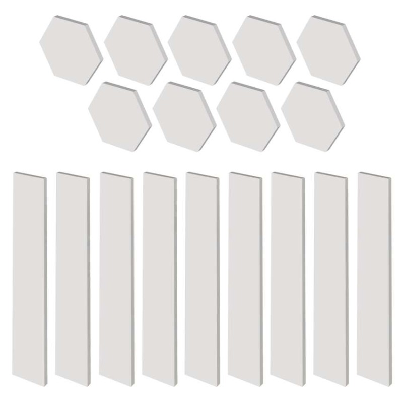 GoSmart LED svetilka Lines bela, 9 delov, 34 W, RGBIC možnost zatemnitve, WiFi - slika 2