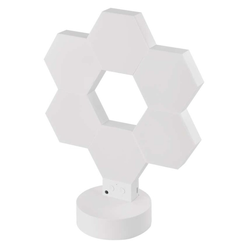 GoSmart LED namizna svetilka Hexagon bela, 6 delov, RGBIC možnost zatemnitve, WiFi - slika 2