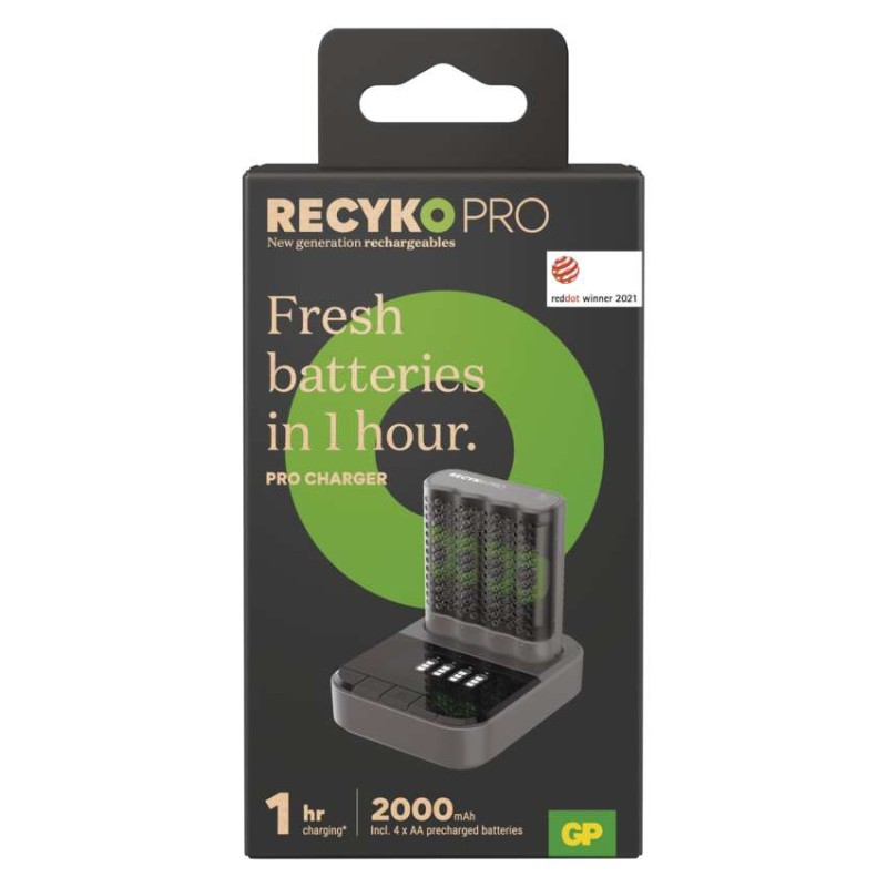 GP polnilec baterij Pro P461 + 4× AA ReCyko Pro + DOCK - slika 2
