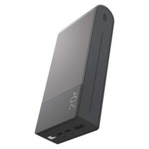 GP M2+ Series powerbank, 20 000 mAh, 22,5 W, siva