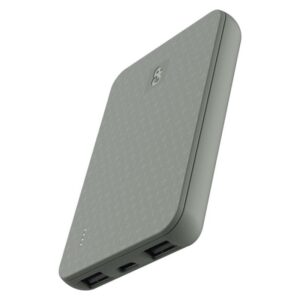 GP B+ Series powerbank, 5 000 mAh, 12 W, zelenkasto siva