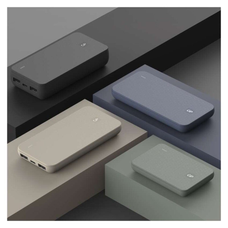 GP B+ Series powerbank, 5 000 mAh, 12 W, zelenkasto siva - slika 3