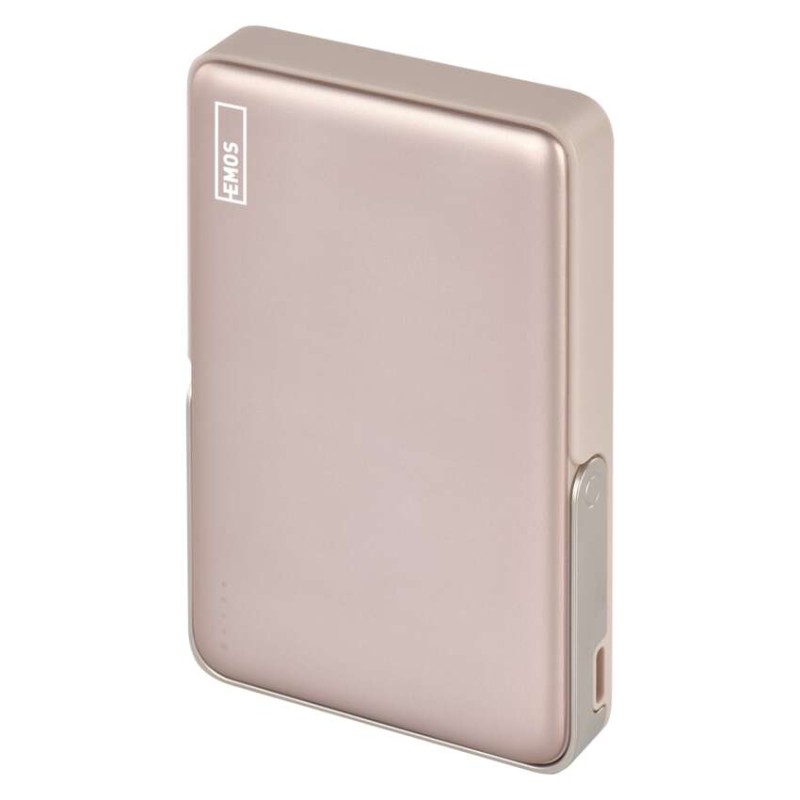 EMOS powerbank EMOS WI 1031, 10 000 mAh, 20 W + wireless, rožnato-zlata - slika 2