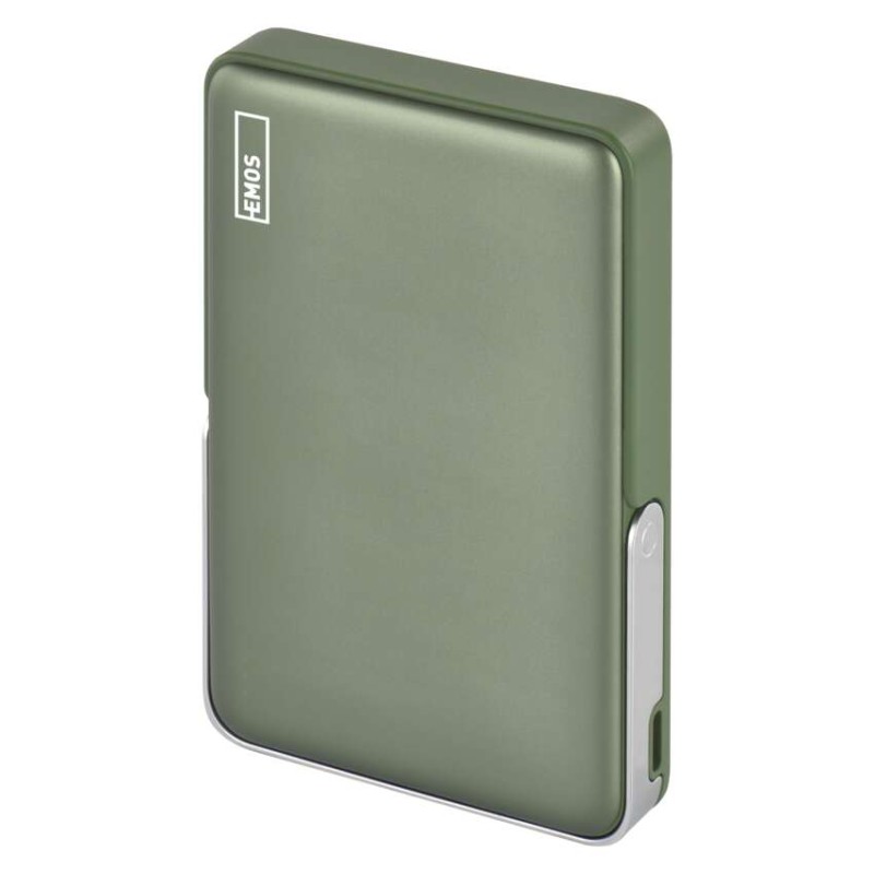 EMOS powerbank WI 1031, 10 000 mAh, 20 W+Wireless, army-green - slika 2