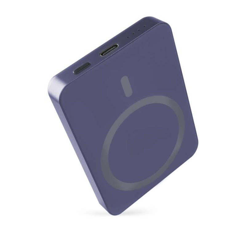 EMOS powerbank WI 522, 5 000 mAh, 20 W+Wireless, modra