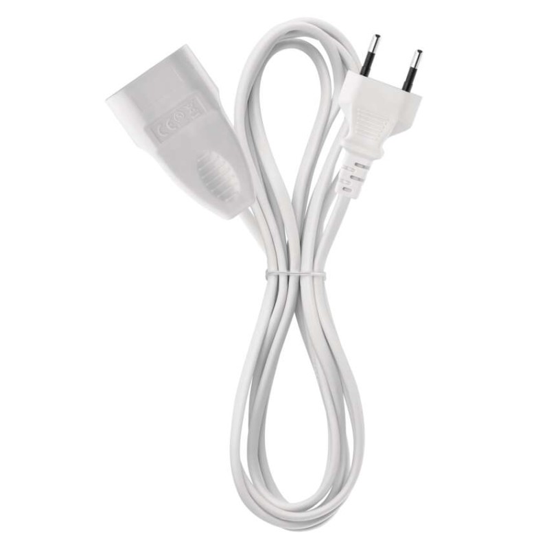Podaljšek 5 m / 1 vtičnica / beli / PVC / 0,75 mm2 - slika 2
