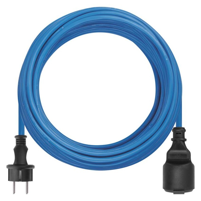 Vremensko odporen podaljševalni kabel 10 m / 1 vtičnica / črna / PVC / 230 V / 1,5 mm2 - slika 2