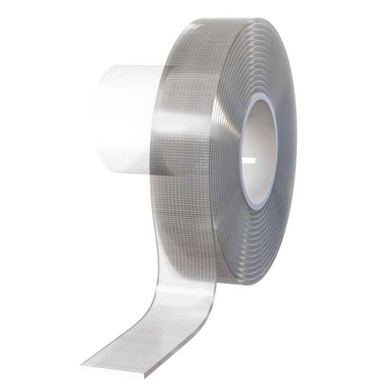 Dvostranski NANOGRID trak 19 mm / 3 m, prozoren - slika 2