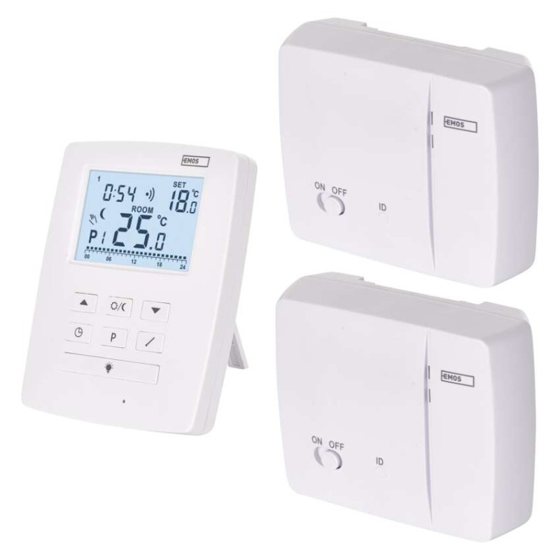 Sobni brezžični OpenTherm termostat P5611OT.2R s programiranjem in dvema sprejemnikoma