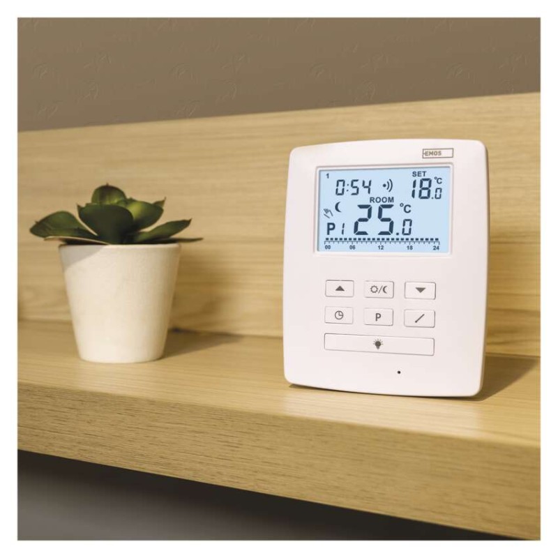 Sobni brezžični OpenTherm termostat P5611OT.2R s programiranjem in dvema sprejemnikoma - slika 3