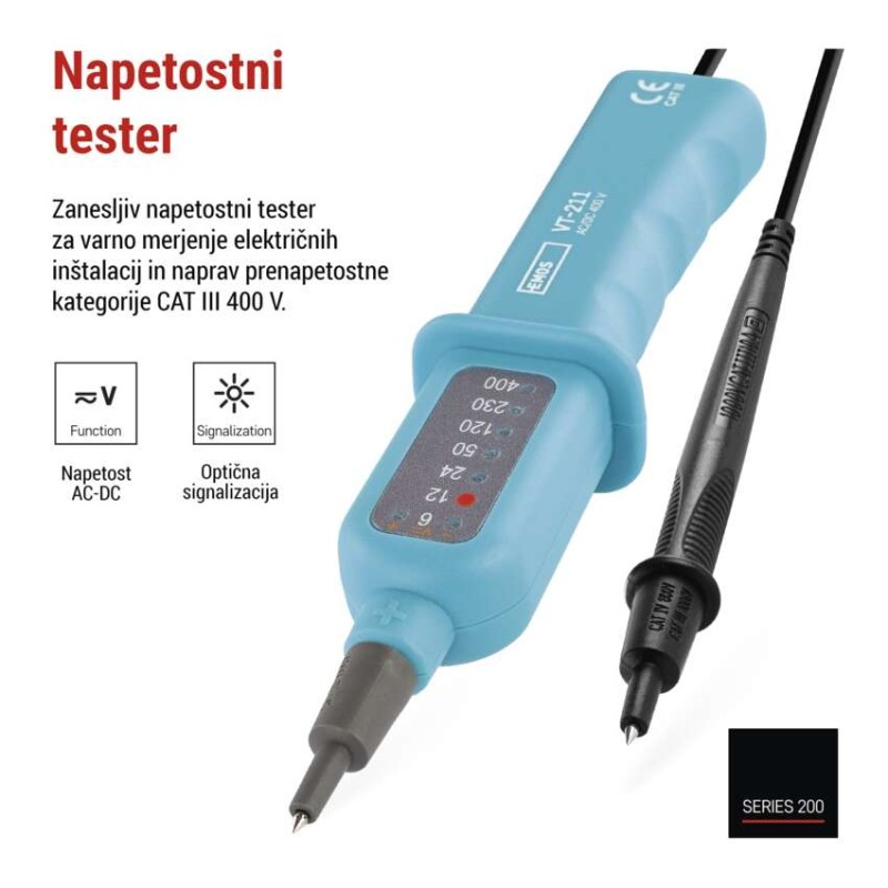 Preizkuševalec napetost VT-211 - slika 3