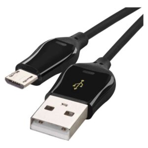 Kabel USB-A / micro USB-B, 2.0, hitro polnjenje Quick Charge, podatki, 1 m, črna