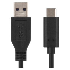Kabel USB-A 3.0 / USB-C, 3.1, hitro polnjenje Quick Charge, podatki, 1 m, črna