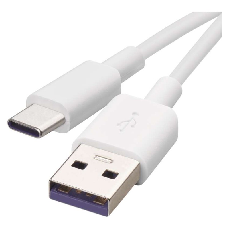 Kabel USB-A / USB-C, 2.0, polnjenje, podatki, 1,5 m, bela