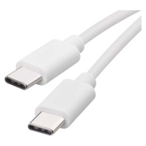 Kabel USB-C / USB-C, 3.1, polnjenje, podatki, 1 m, bela