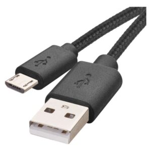 Kabel USB-A 2.0 / micro USB-B 2.0, polnjenje, podatki, 2 m, črni