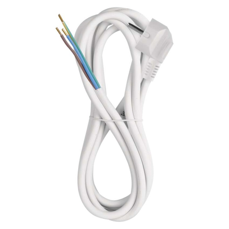 Priključna vrvica PVC 3×1,5mm bela 3M - slika 3