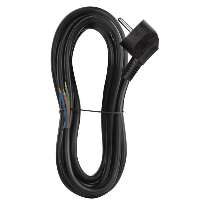 Priključna vrvica PVC 3×1,5mm črna 3M - slika 3