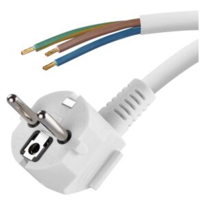 Priključna vrvica PVC 3×0,75mm bela 3M