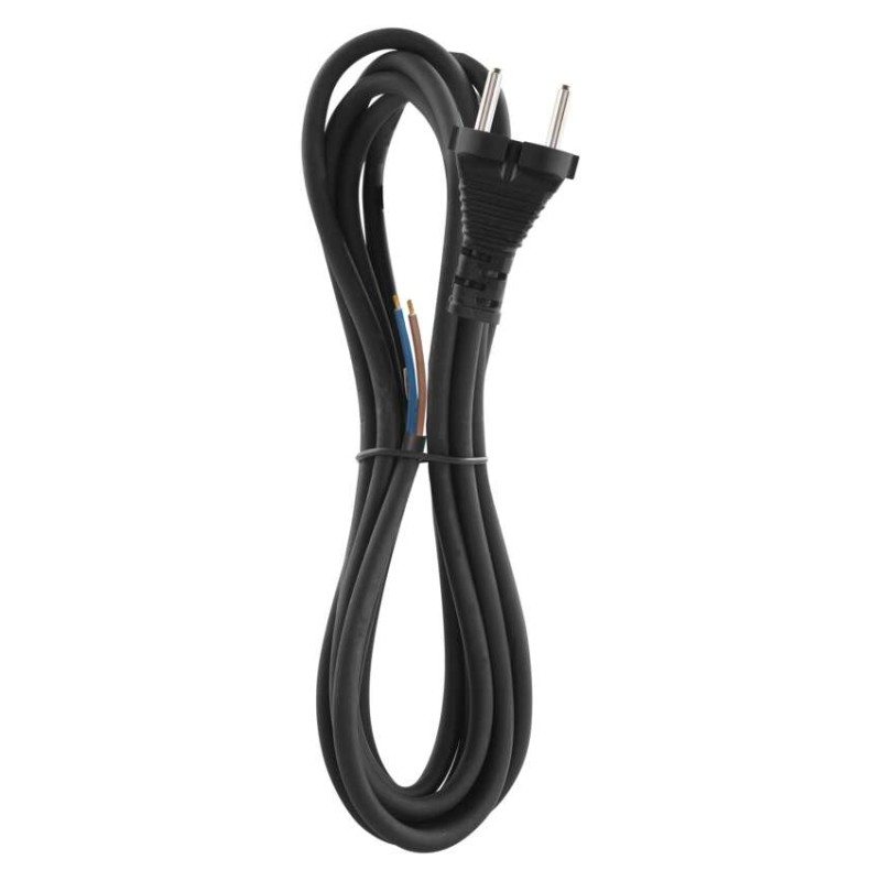 Flekso kabel guma/neopren 2×1mm2, 3m, črn - slika 3