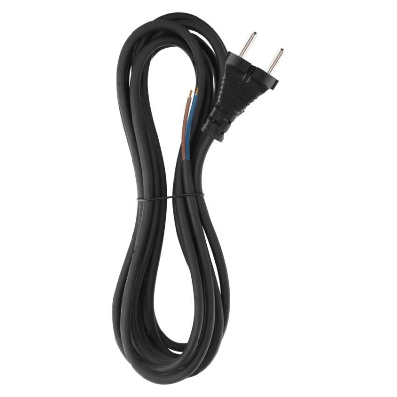Flekso kabel guma/neopren 2×1mm2, 5m, črn - slika 3