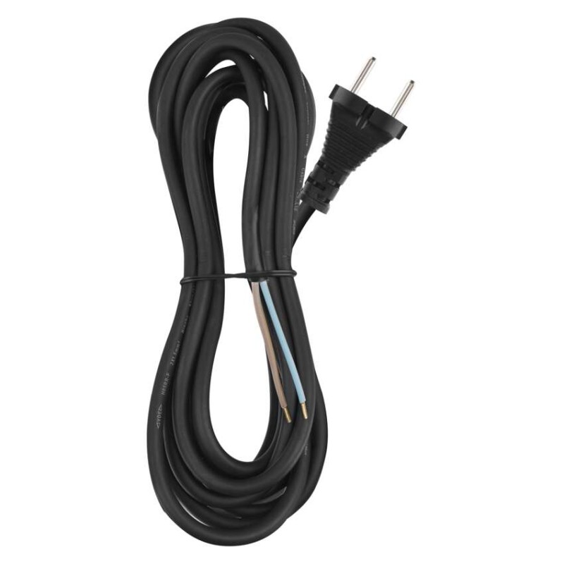 Priključna vrvica GUMA 2×1,5mm črna 5M - slika 3