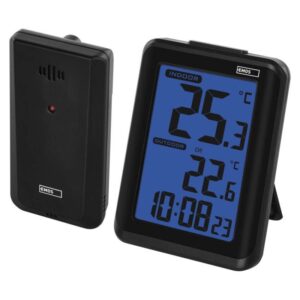 Digitalni termometer, brezžični senzor, budilka E8636
