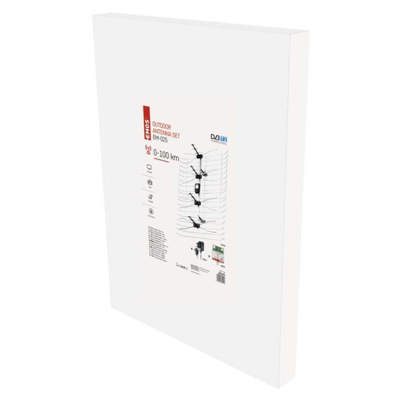 Antena zunanja EM-025, 0–100 km, DVB-T2, DAB, filtr LTE/4G - slika 2