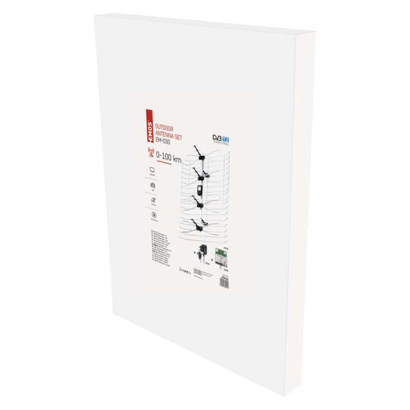 Antena zunanja EM-030, 0–100 km, DVB-T2, DAB, filter LTE/4G - slika 2