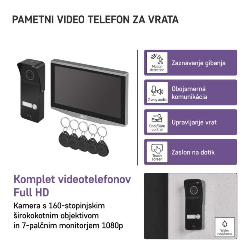GoSmart Video domofon set EMOS IP-750A z WiFi - slika 3