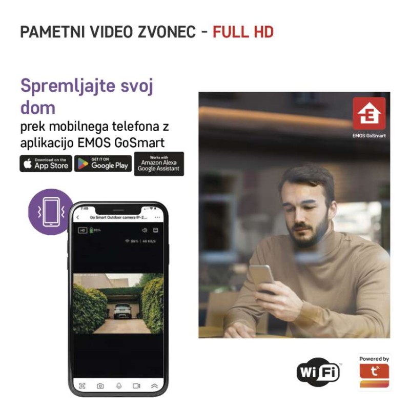 GoSmart Hišni brezžični video zvonec IP-09C z WiFi - slika 3