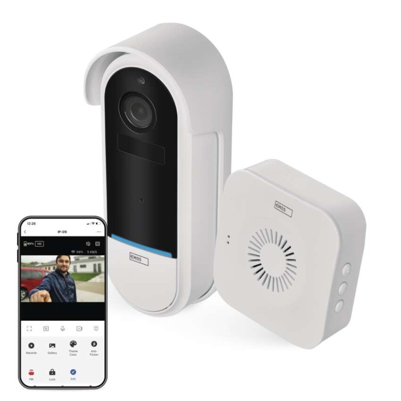 GoSmart Hišni brezžični baterijski video zvonec IP-15S z WiFi