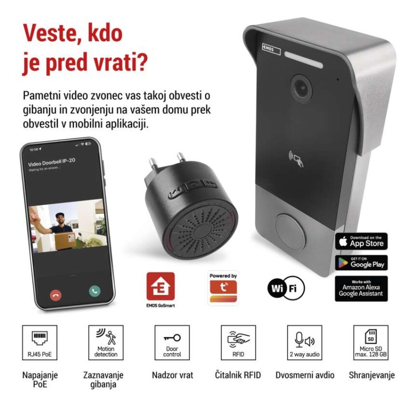 GoSmart video zvonec IP-20PoE - slika 3